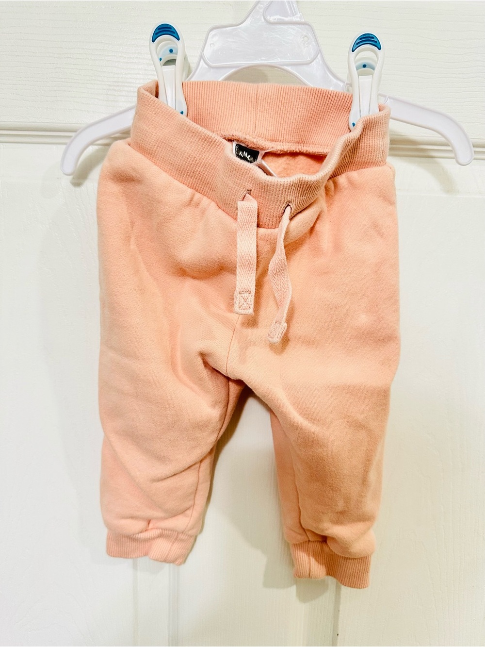 Kids Peach Jogger Sweatpants with Drawstring Waist